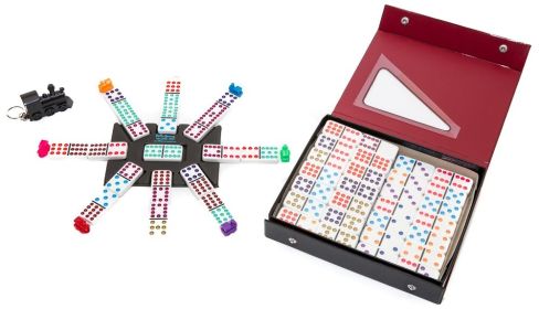 Double Twelve Mexican Train Dominoes Set