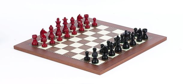 Modern Staunton Chessmen & Champion Board