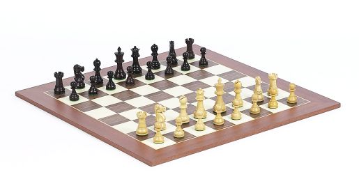 French Staunton Jr. Chessmen & Traditional Board