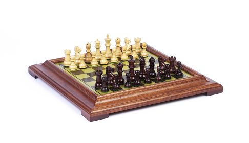 French Staunton Jr. Chessmen & Classic Pedestal Board