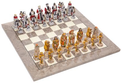 Incas and Spanish Chessmen & Superior Board