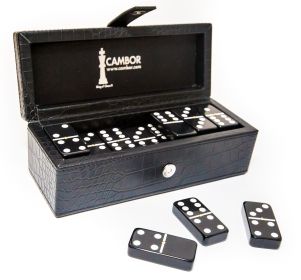 Cambor's Jumbo Size Double Six Dominoes Set