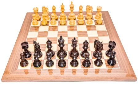 Deluxe Staunton Chessmen & Master Board