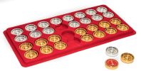 Gold Backgammon Checkers Made in Italy