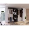 Calveston 1-Drawer 4-Shelf Closet System Black Wengue