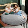 Jaxx 6 ft Cocoon - Large Bean Bag Chair for Adults, Platnium